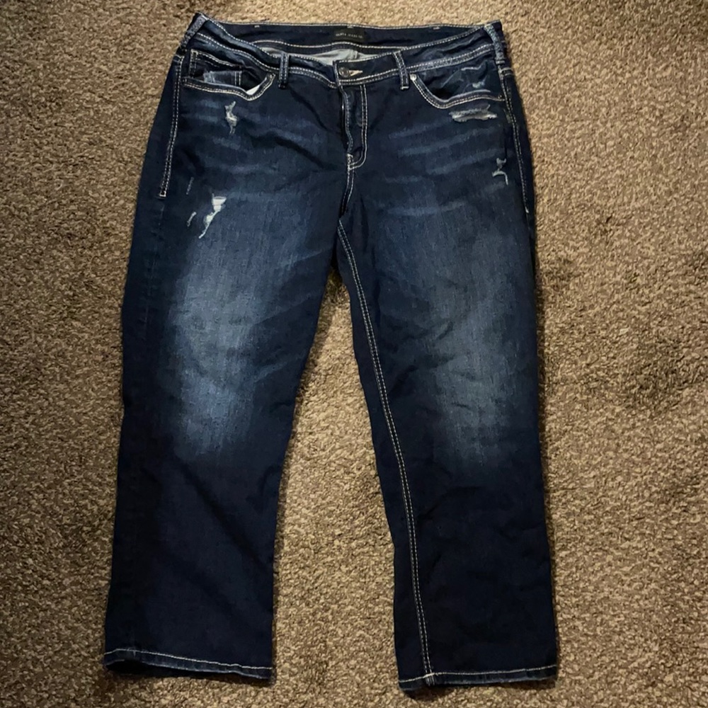 Dark Silver Jeans